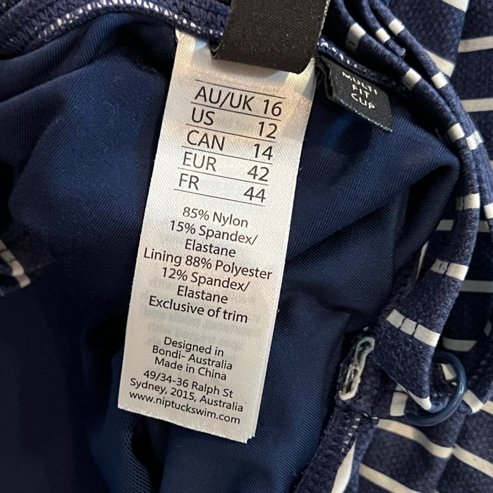 Nip Tuck Blue And White Twist Tummy Control One P… - image 7